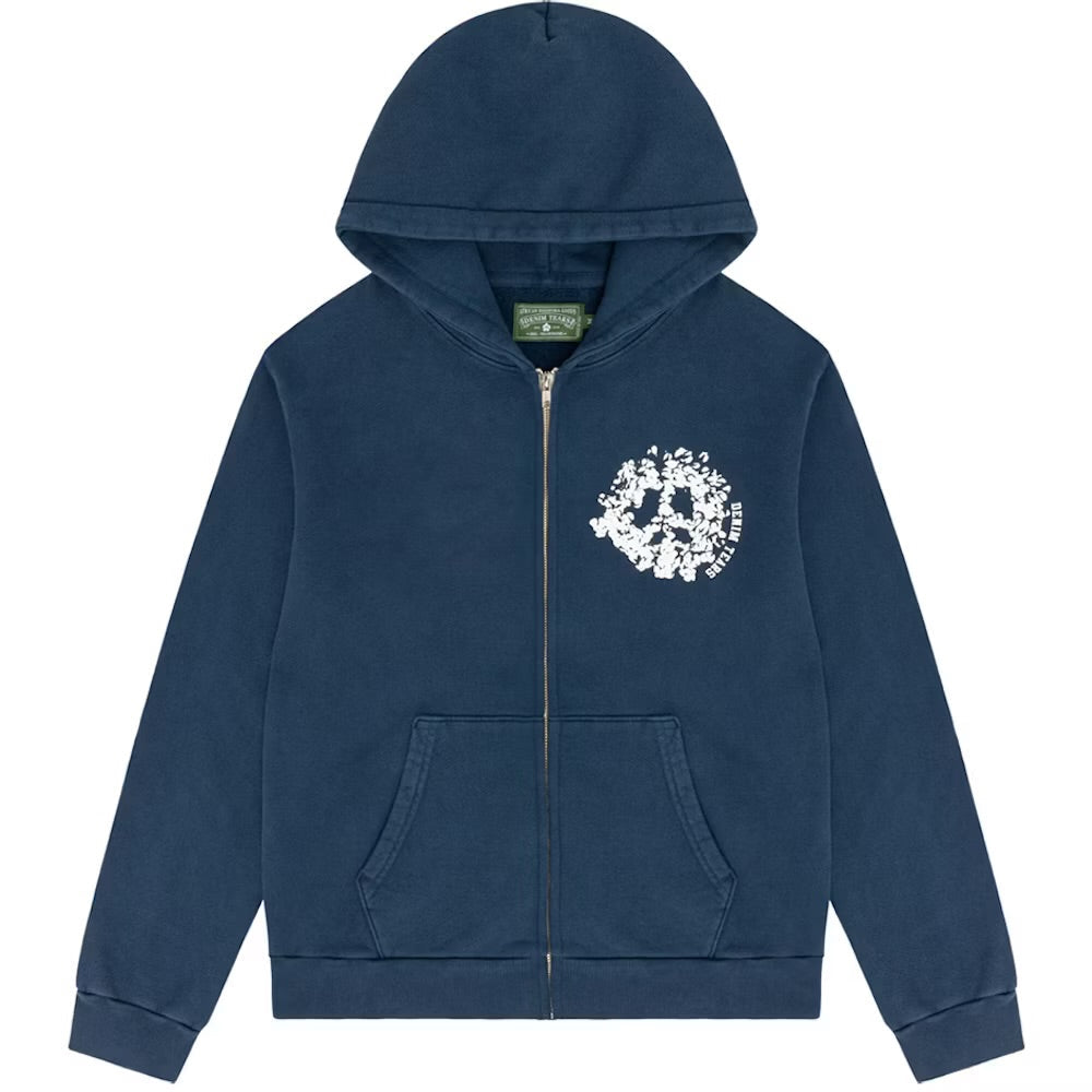 Denim Tears University Navy Zip Up Hoodie