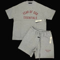 Fear of God FW24 Grey and Red Short Set