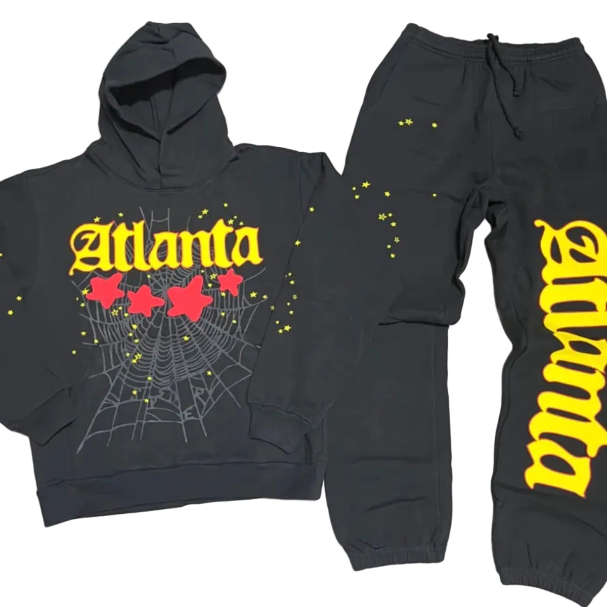 Sp5der Atlanta Black & Red Tracksuit