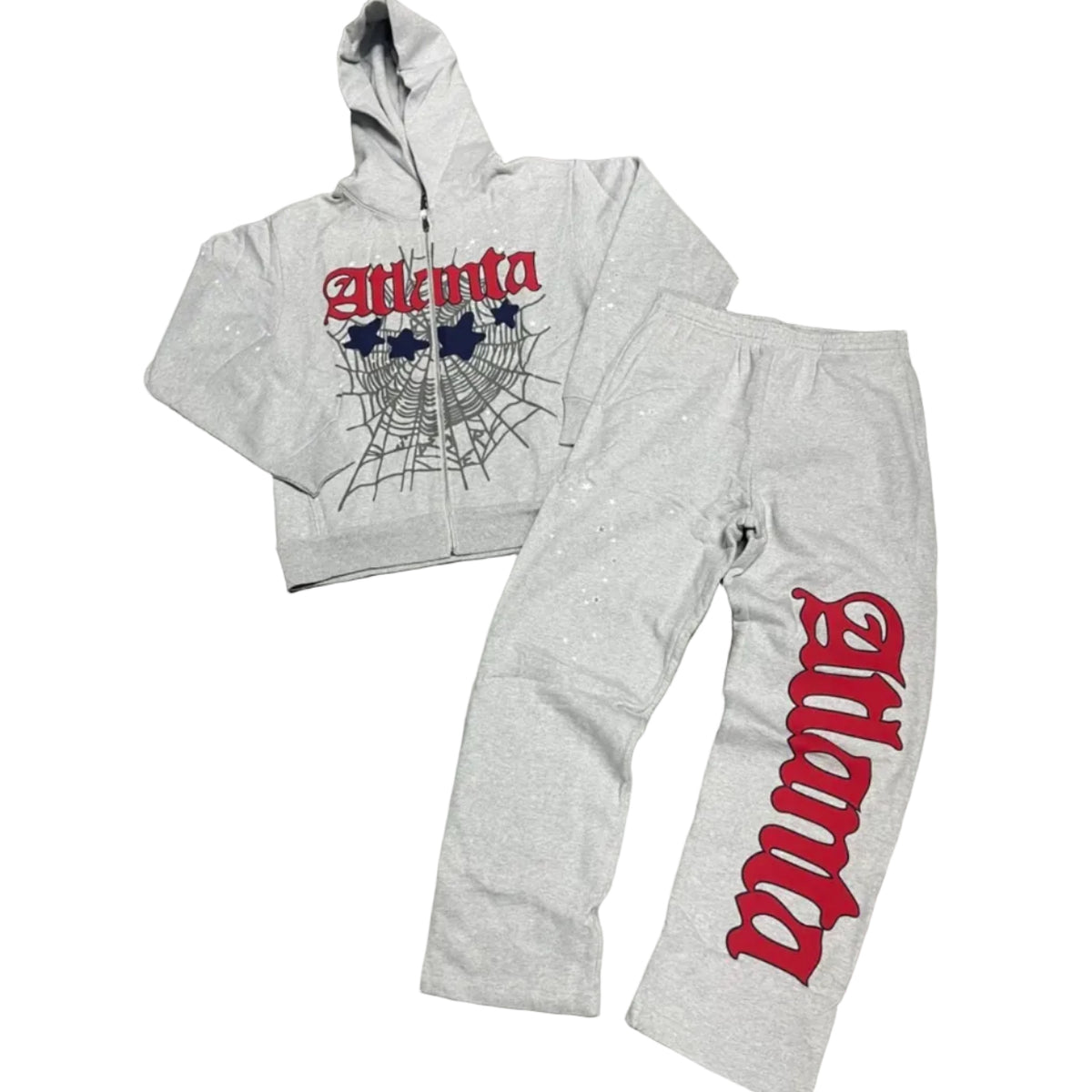Sp5der Atlanta Grey Zip Up Tracksuit