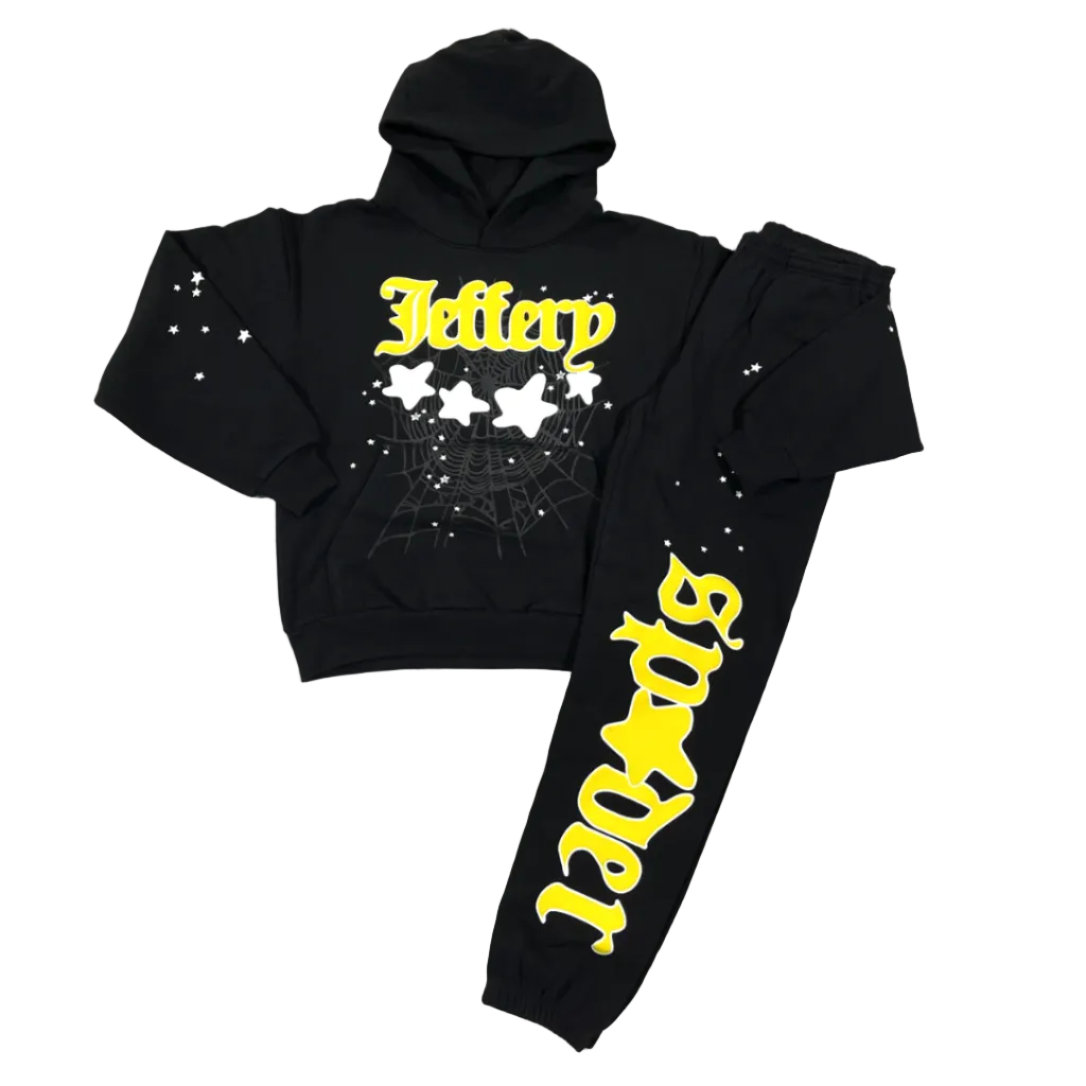 Sp5der Jeffery Black Tracksuit