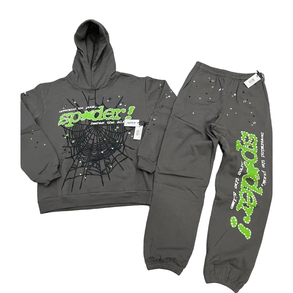 Sp5der Punk V2 Slate Grey Tracksuit