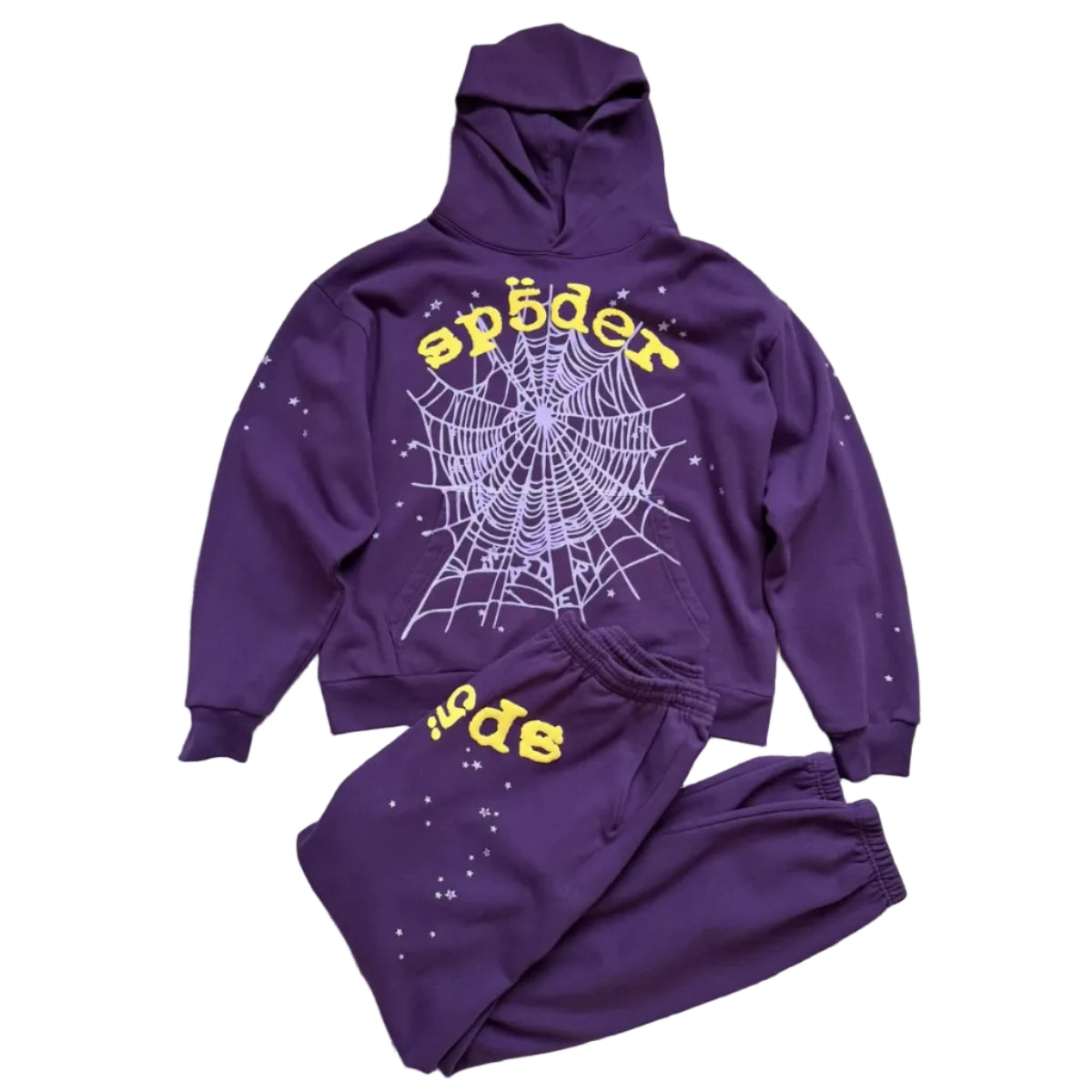 Sp5der Web Purple Tracksuit
