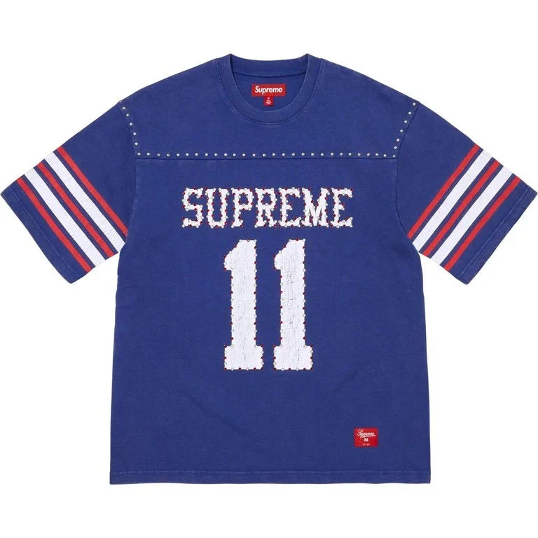 Supreme Navy Studded Football Top